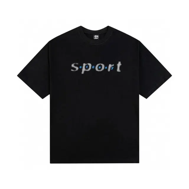 Stussy Sport Dot T-Shirt Black