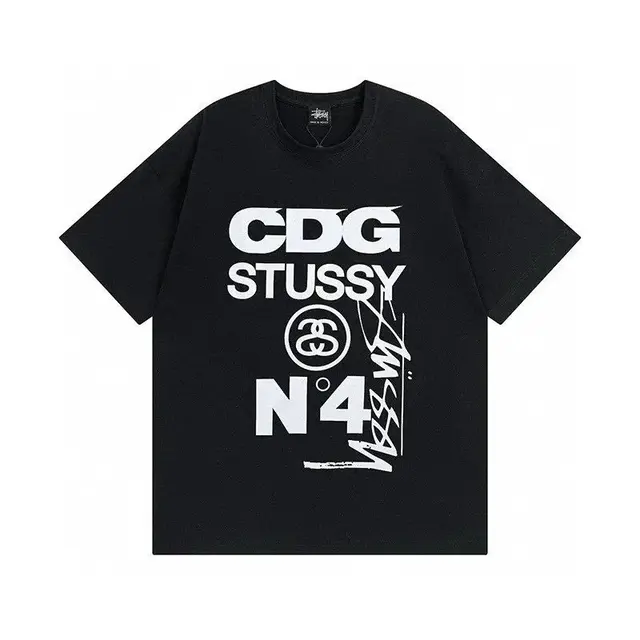 Comme des Garcons x Stussy 40th Anniversary N°4 T-Shirt Black