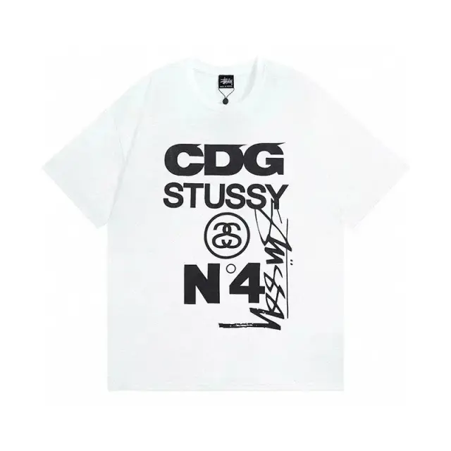 Stussy x CDG No. 4 T-Shirt White