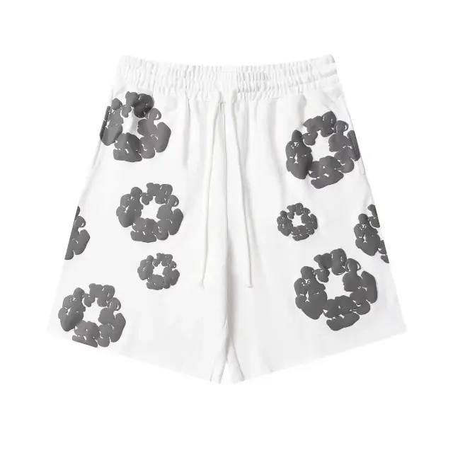 Denim Tears The Cotton Wreath Sweatshorts White