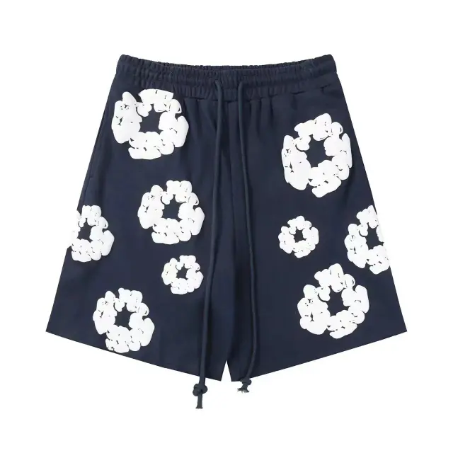 Denim Tears The Cotton Wreath Sweatshorts Navy White