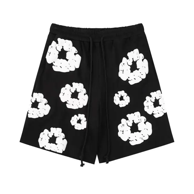 Denim Tears The Cotton Wreath Sweatshorts Black