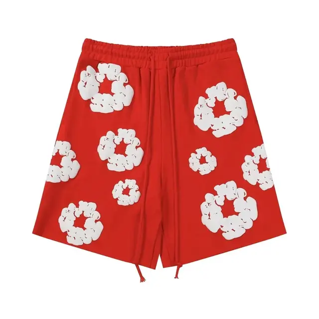 Denim Tears The Cotton Wreath Sweatshorts Red