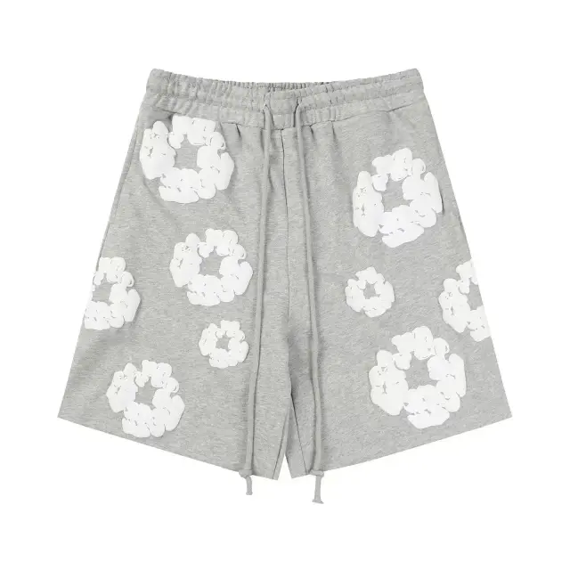 Denim Tears The Cotton Wreath Sweatshorts Heather Grey