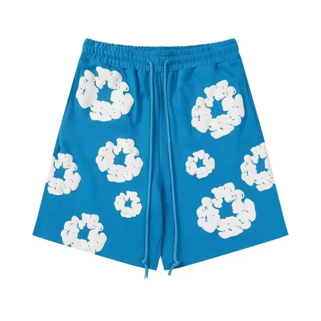 Denim Tears The Cotton Wreath Sweatshorts Blue