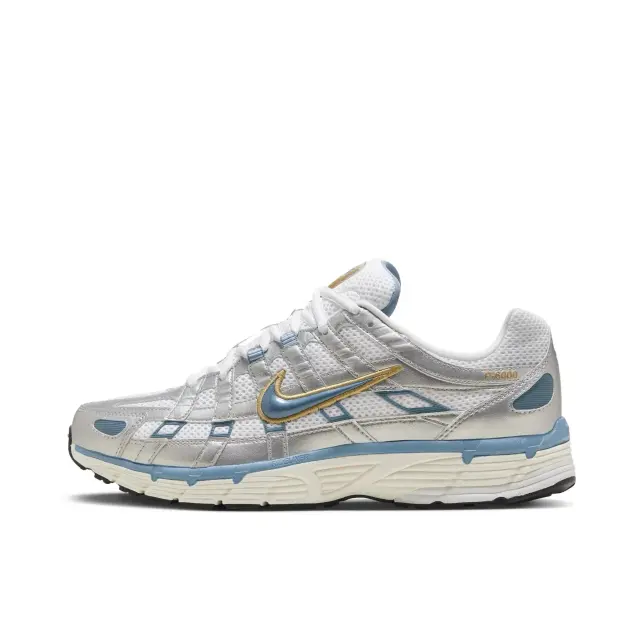 Nike P-6000 Metallic Silver and Blue