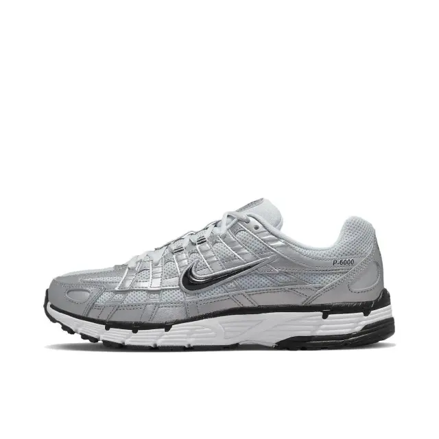 Nike P-6000 Metallic Silver Black