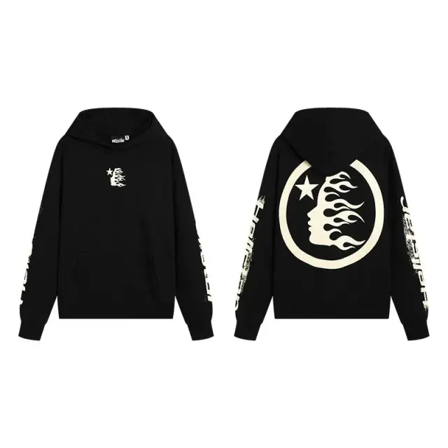 Hellstar Graphic Hoodie Black White