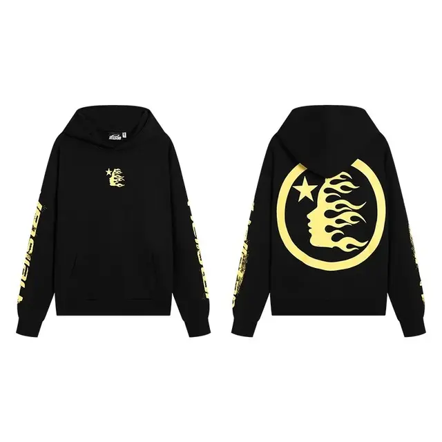 Hellstar Graphic Hoodie Black Yellow