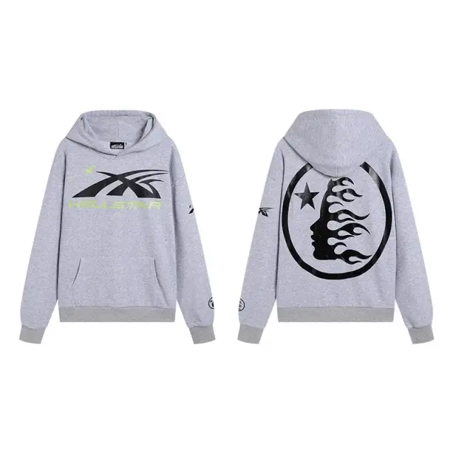 Hellstar Graphic Hoodie Heather Grey