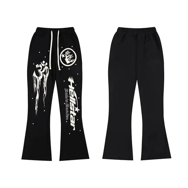 Hellstar Path to Paradise Flare Sweatpants Black
