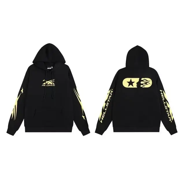 Hellstar Capsule Logo Hoodie Black Yellow