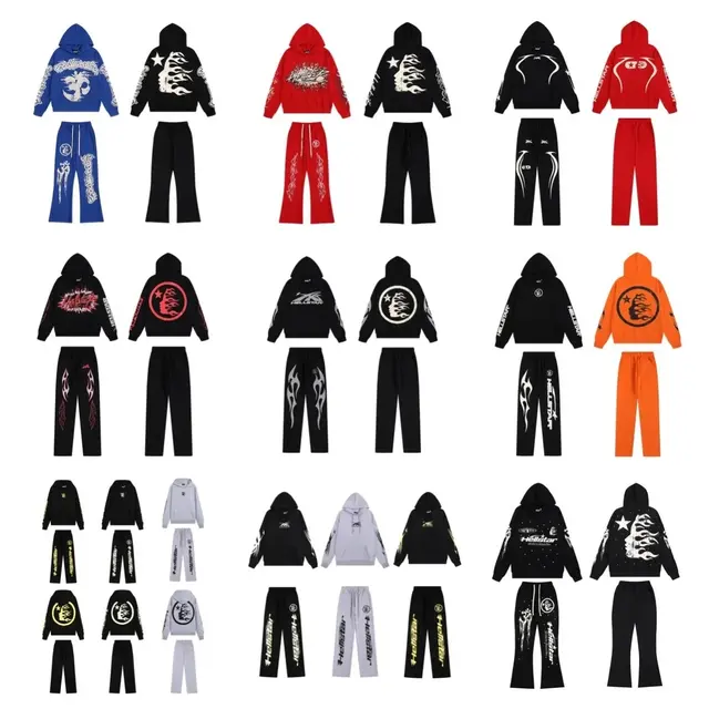 Hellstar Hoodie and Sweatpants Set Black