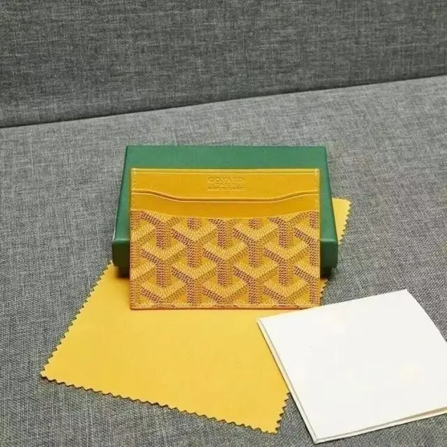 Goyard Saint Sulpice Card Holder Yellow