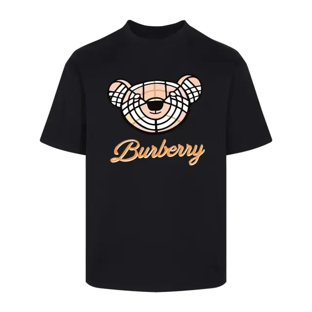 Burberry Bear Print T-Shirt Black