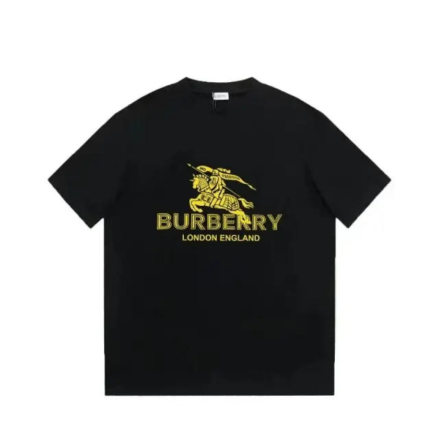 Burberry Equestrian Knight T-Shirt Black Yellow