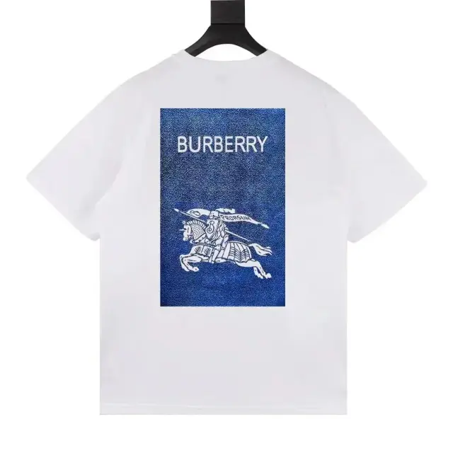 Burberry Equestrian Knight Back Print T-Shirt White