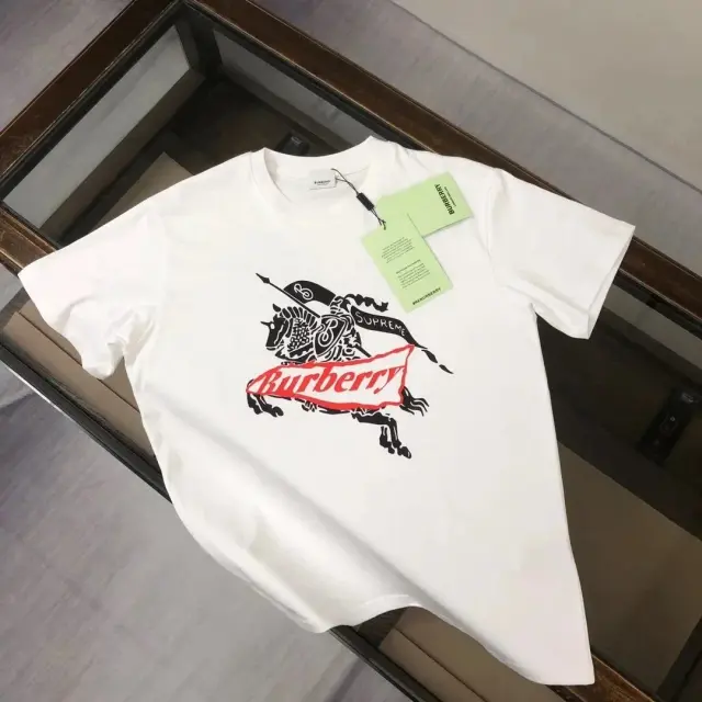 Burberry Equestrian Knight Graphic T-Shirt White