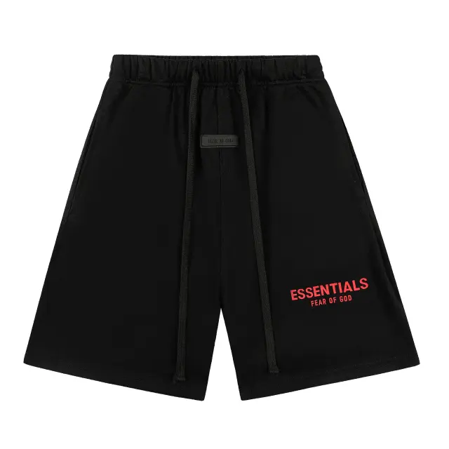 Fear of God Essentials Sweatshorts Black Red