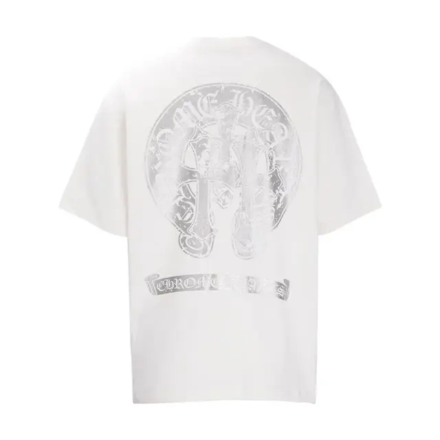 Chrome Hearts Distressed Horseshoe T-Shirt White
