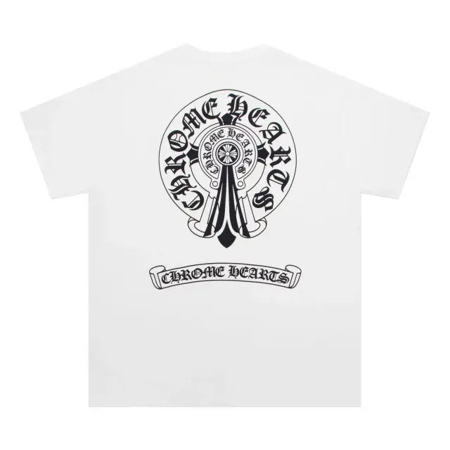 Chrome Hearts Horseshoe Cross T-Shirt White