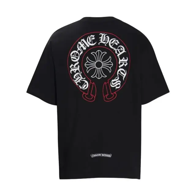 Chrome Hearts Horseshoe Logo T-Shirt Black