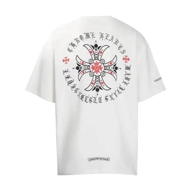 Chrome Hearts Ornate Cross T-Shirt White