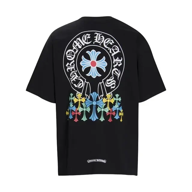 Chrome Hearts Multicolor Cross Horseshoe T-Shirt Black