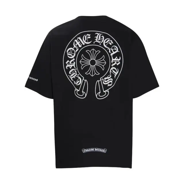 Chrome Hearts Horseshoe Logo T-Shirt Black