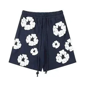 Denim Tears Cotton Wreath Shorts Black