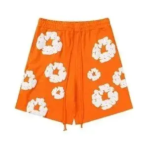 Denim Tears Cotton Wreath Shorts Orange