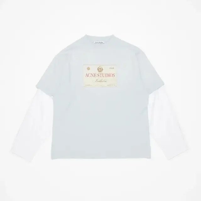 Acne Studios 1996 Patch Layered Long-Sleeve T-Shirt 'Light Blue'