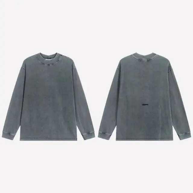 Acne Studios Long-Sleeve T-Shirt Washed Black