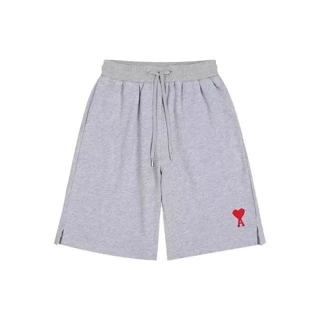 AMI Paris Ami de Cœur Shorts Grey