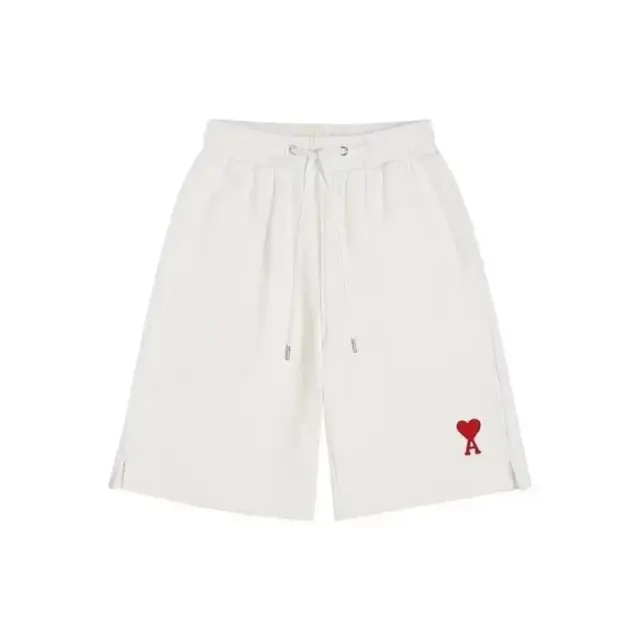 AMI Paris Ami de Cœur Shorts White