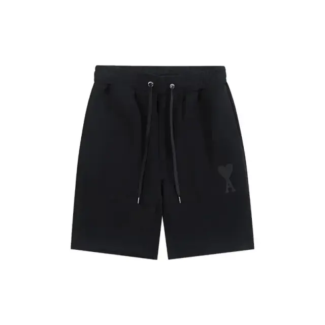 AMI Paris Ami de Cœur Shorts Black