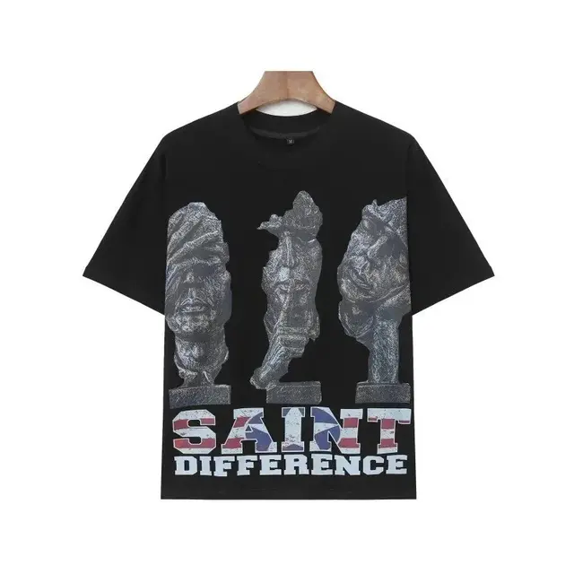 Saint Difference Graphic T-Shirt Black