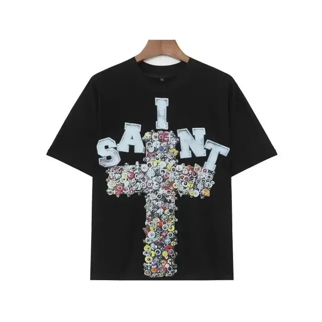 Saint Cross Graphic T-Shirt Black