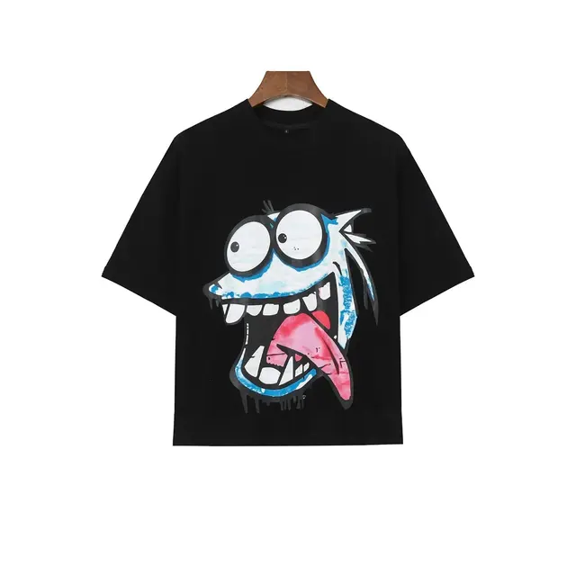 Billionaire Studios Cartoon Graphic T-Shirt Black