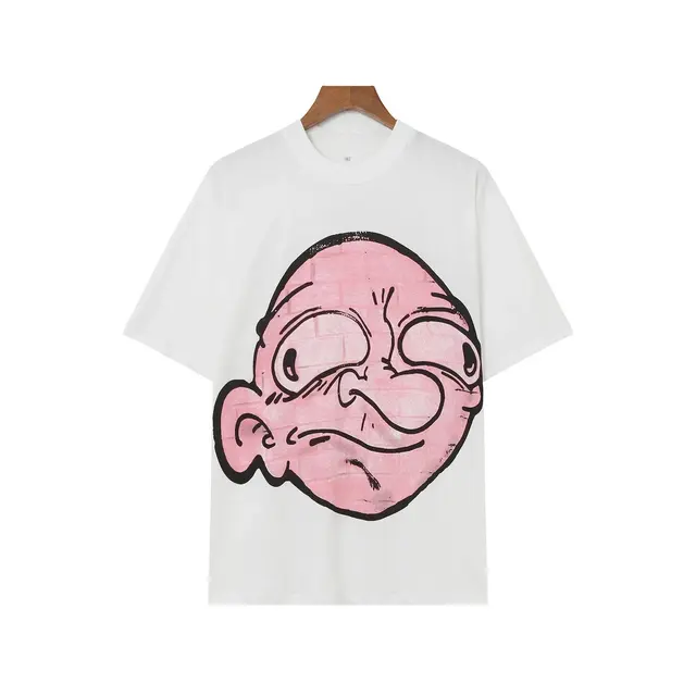 Billionaire Studios Pink Cartoon Face T-Shirt White