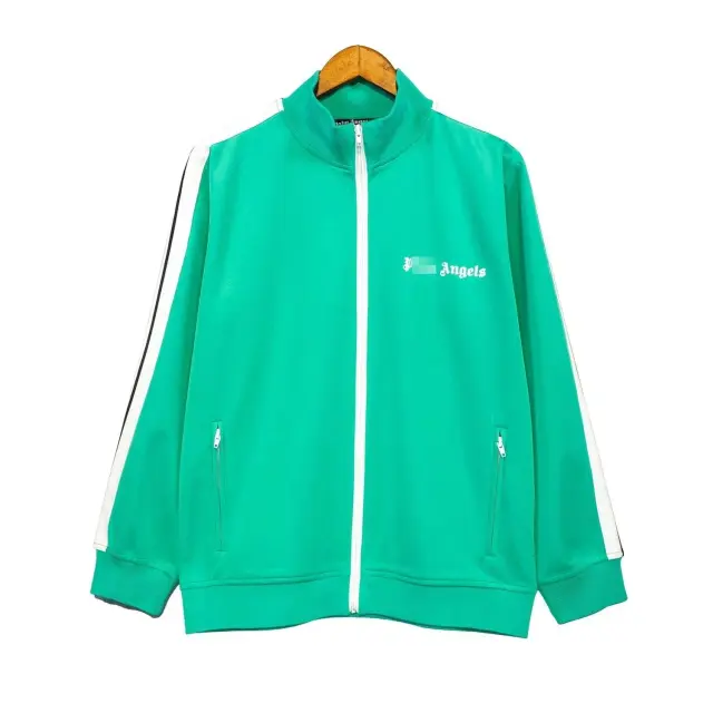 Palm Angels Classic Track Jacket Green / White