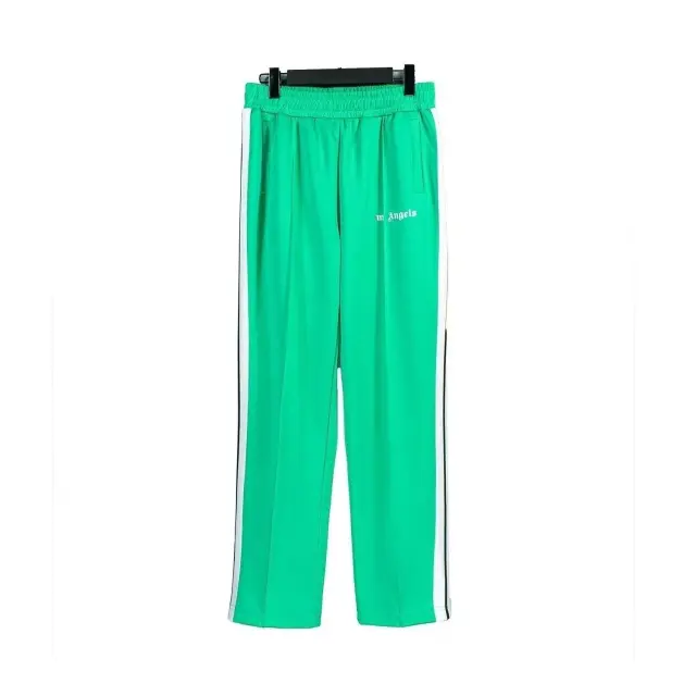 Palm Angels Classic Track Pants Green / White