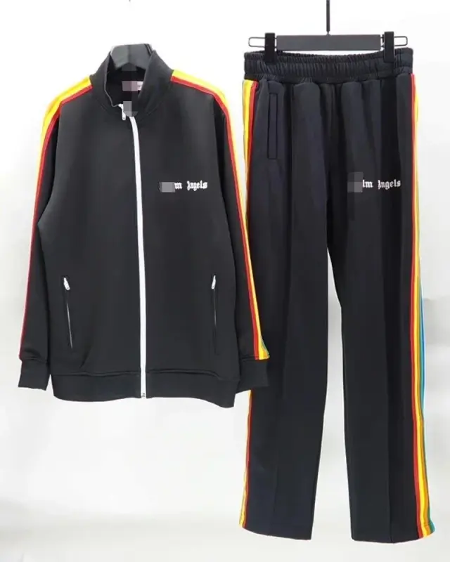 Palm Angels Rainbow Tracksuit 'Black'