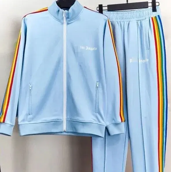 Palm Angels Rainbow Tracksuit Light Blue