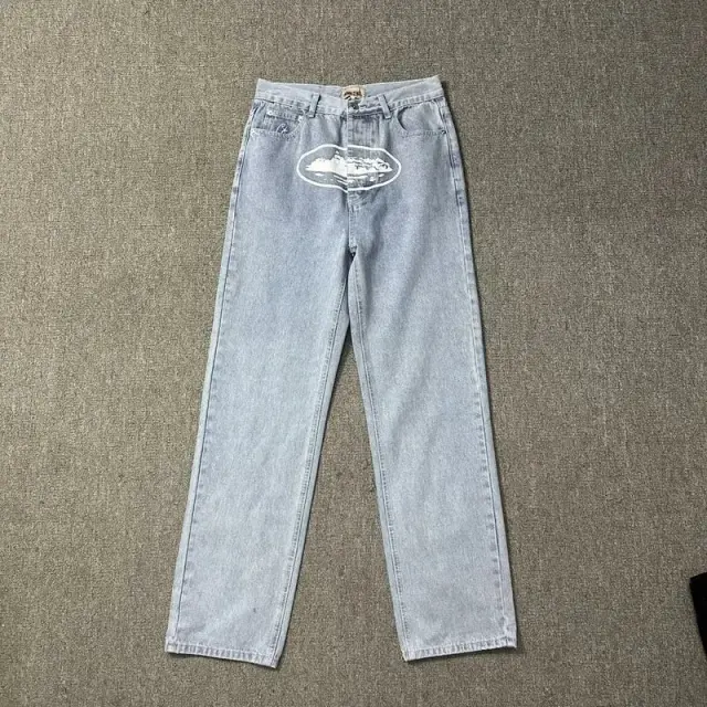 Corteiz Alcatraz Denim Jeans Light Blue