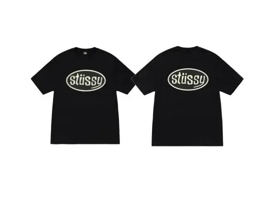 Stussy Oval Graphic T-Shirt Black