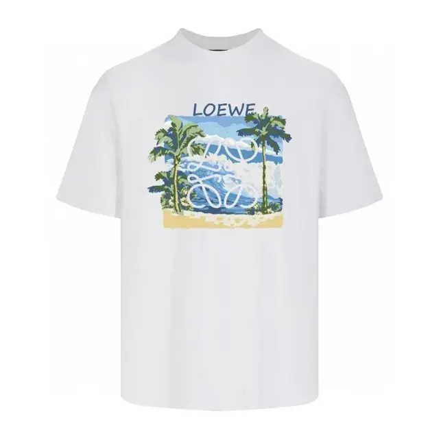 Loewe Palm Beach Anagram T-Shirt White