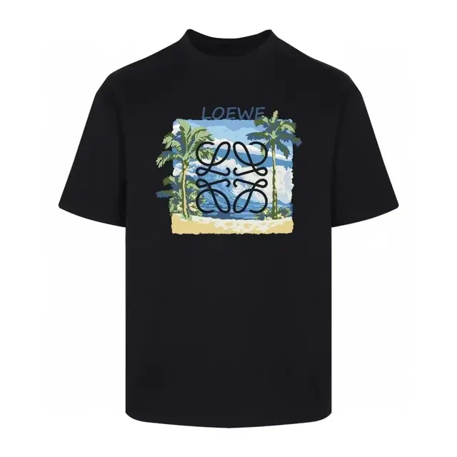 Loewe Palm Beach Anagram T-Shirt Black