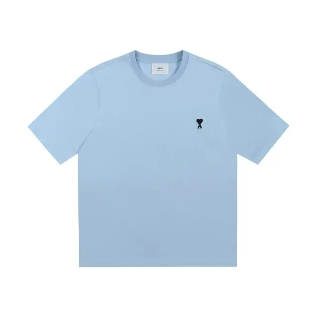 AMI Paris Ami de Cœur T-Shirt Light Blue