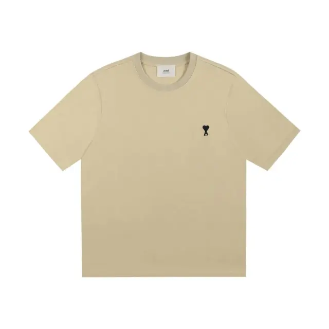 AMI Paris Ami de Cœur T-Shirt Pale Yellow
